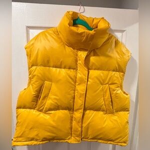Bright Yellow Puffer Vest
